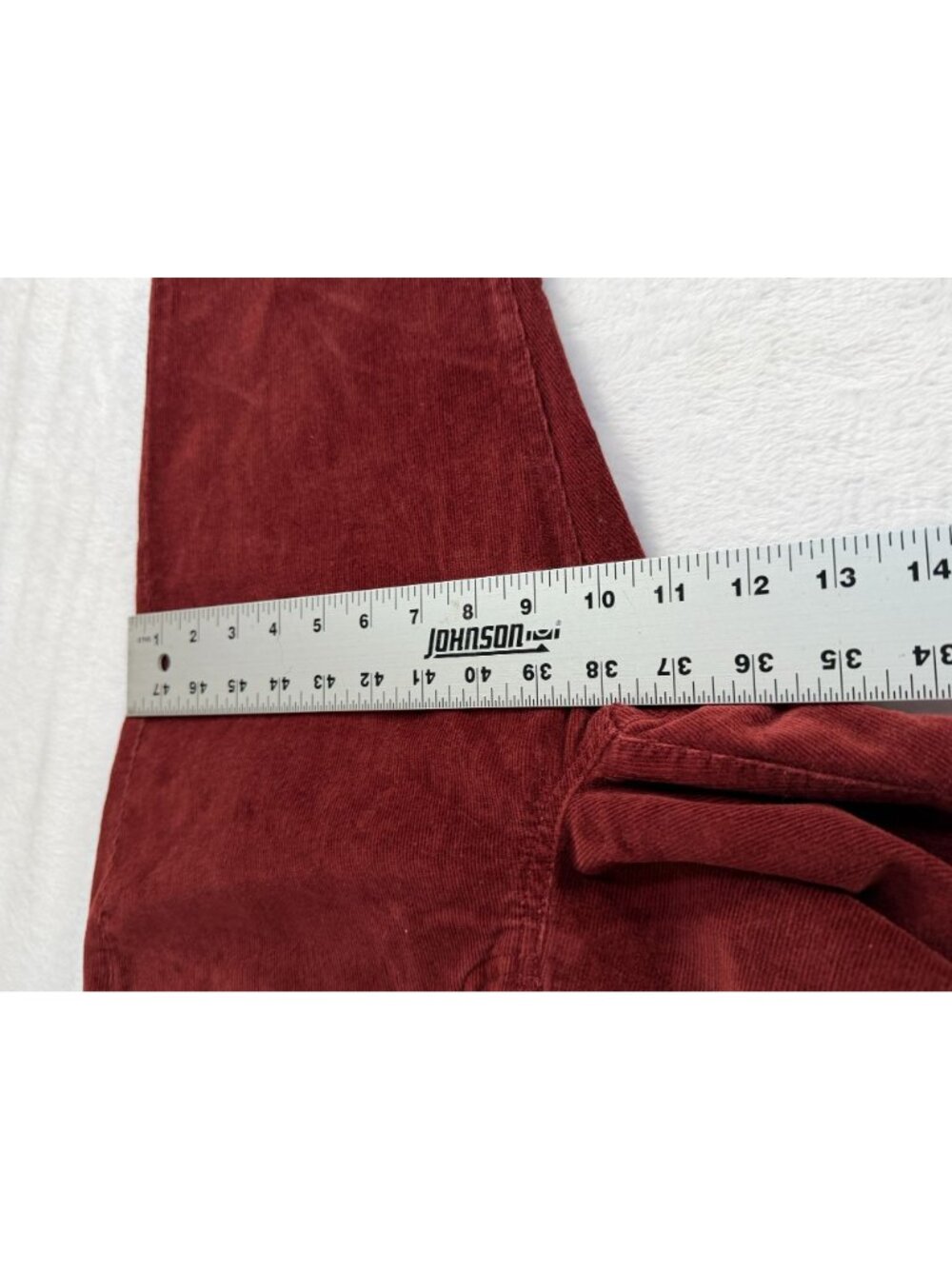 Cabi Corduroy Pants Womens Size 10 Burgundy Red Slim Jean Casual Stretch NWT - Picture 8 of 10
